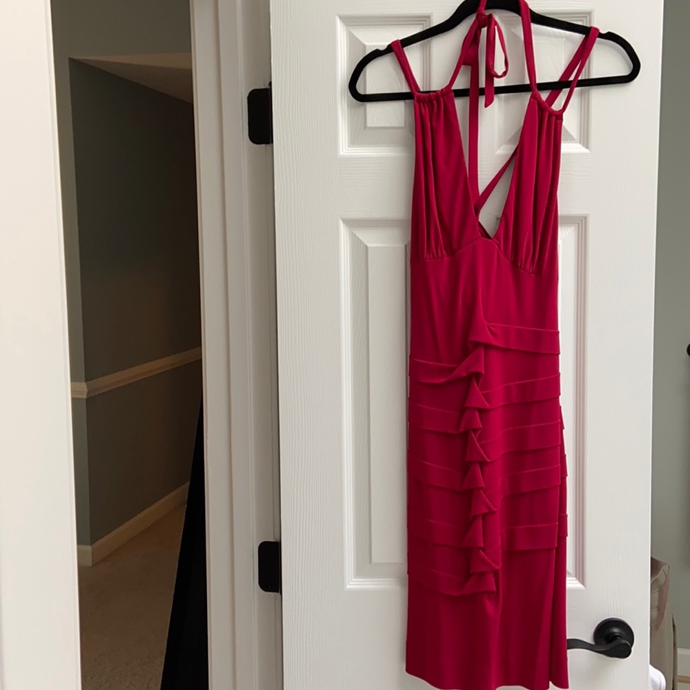 Nicole Miller red cocktail dress